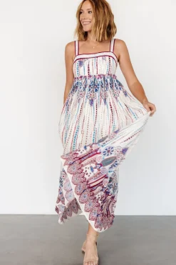 Fashion Baltic Born Ivania Tank Maxi Dress | Cream Multi CreamMulti
