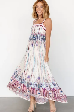 Fashion Baltic Born Ivania Tank Maxi Dress | Cream Multi CreamMulti