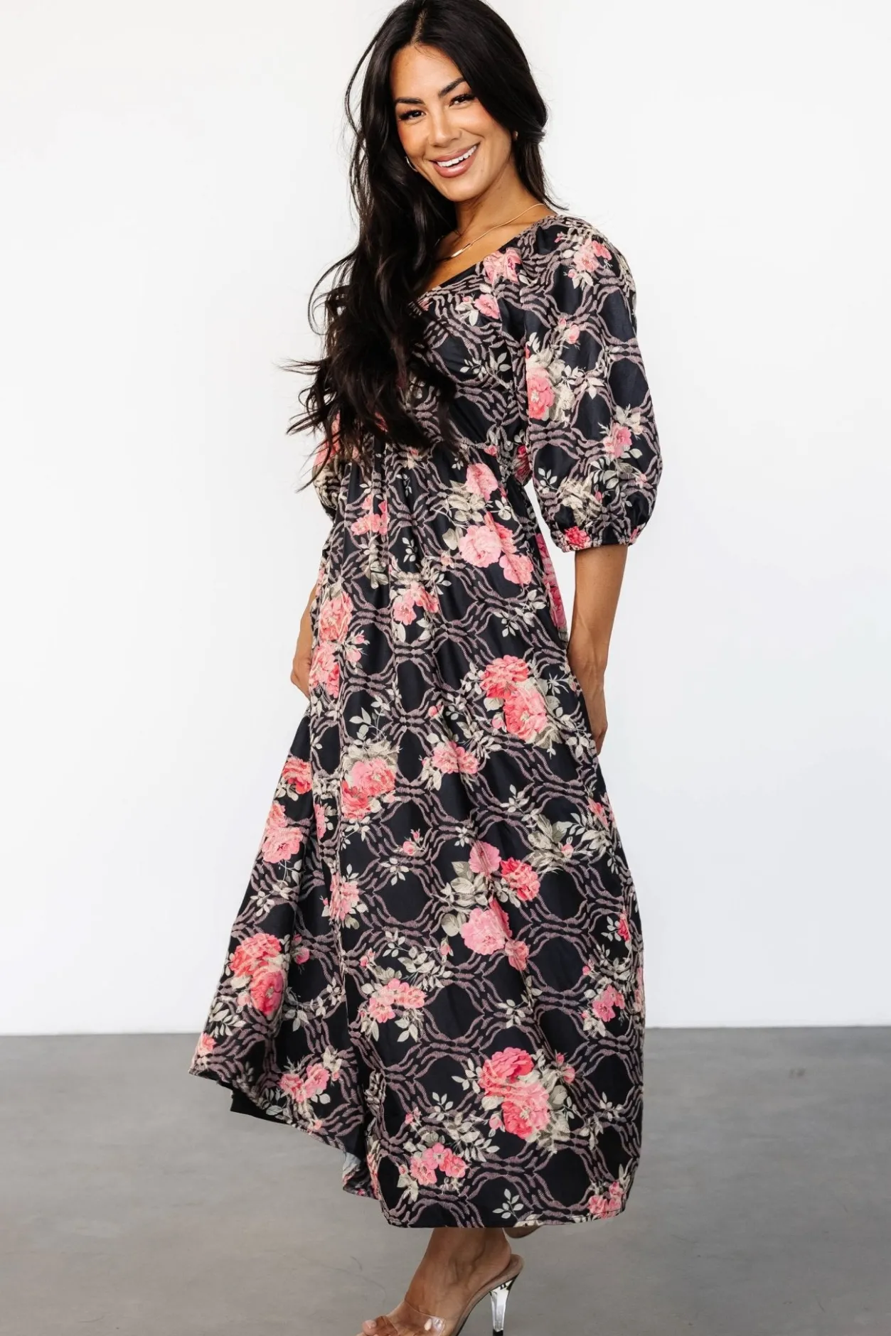 Fashion Baltic Born Ivanna Dress | Black + Pink Black+Pink
