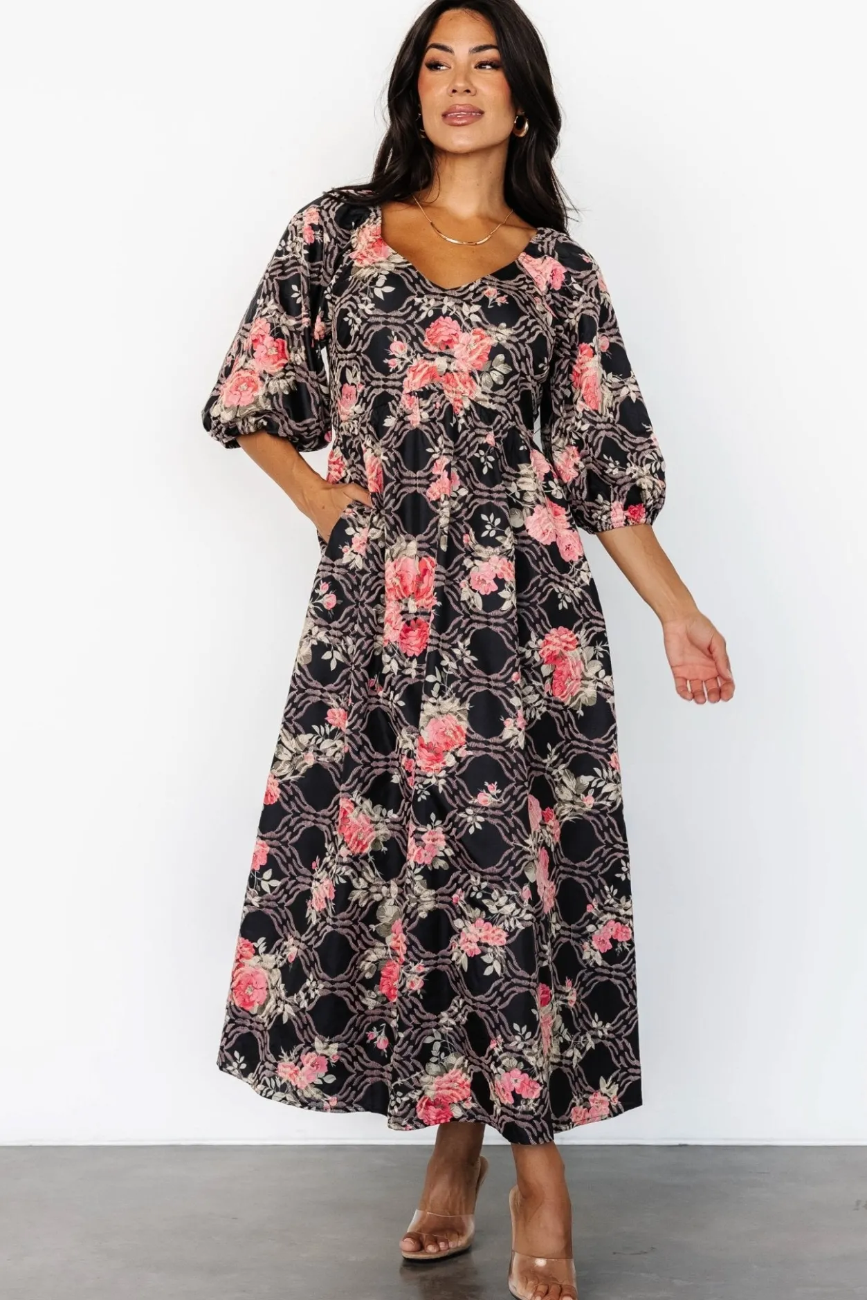 Fashion Baltic Born Ivanna Dress | Black + Pink Black+Pink