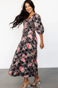 Fashion Baltic Born Ivanna Dress | Black + Pink Black+Pink