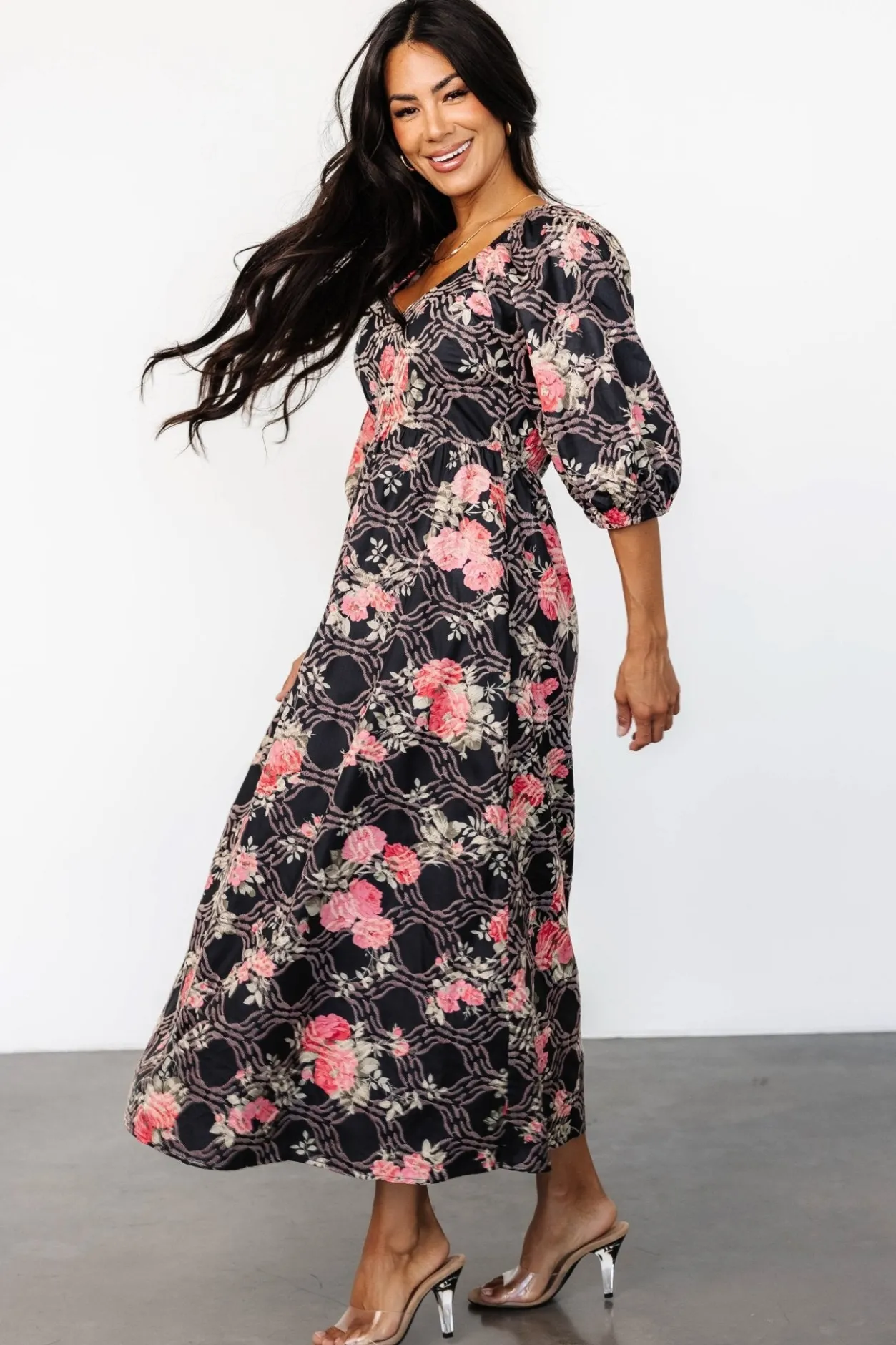 Fashion Baltic Born Ivanna Dress | Black + Pink Black+Pink