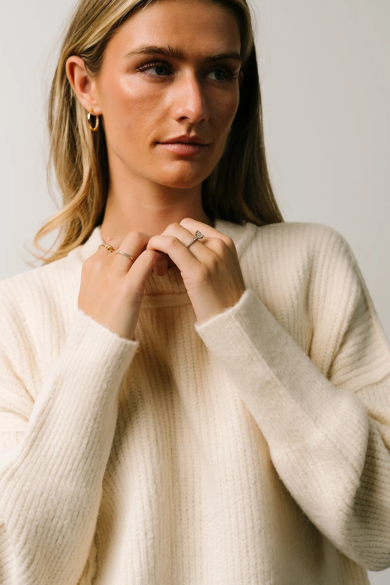 New Baltic Born Jacey Knit Sweater | Ivory