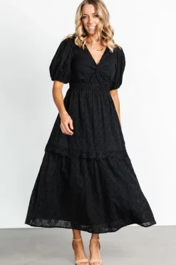 Sale Baltic Born Jackie Eyelet Maxi Dress | Black