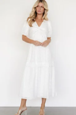 New Baltic Born Jackie Eyelet Maxi Dress | Off White OffWhite