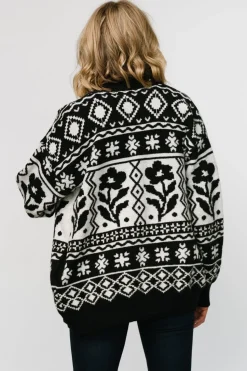 Fashion Baltic Born Jackson Oversized Cardigan | Black Print BlackPrint