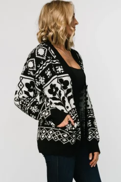 Fashion Baltic Born Jackson Oversized Cardigan | Black Print BlackPrint