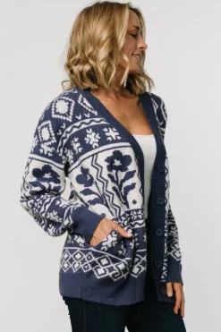 Discount Baltic Born Jackson Oversized Cardigan | Slate Print SlatePrint