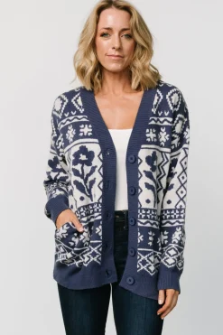 Discount Baltic Born Jackson Oversized Cardigan | Slate Print SlatePrint