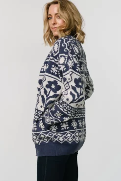 Discount Baltic Born Jackson Oversized Cardigan | Slate Print SlatePrint