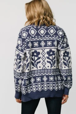 Discount Baltic Born Jackson Oversized Cardigan | Slate Print SlatePrint