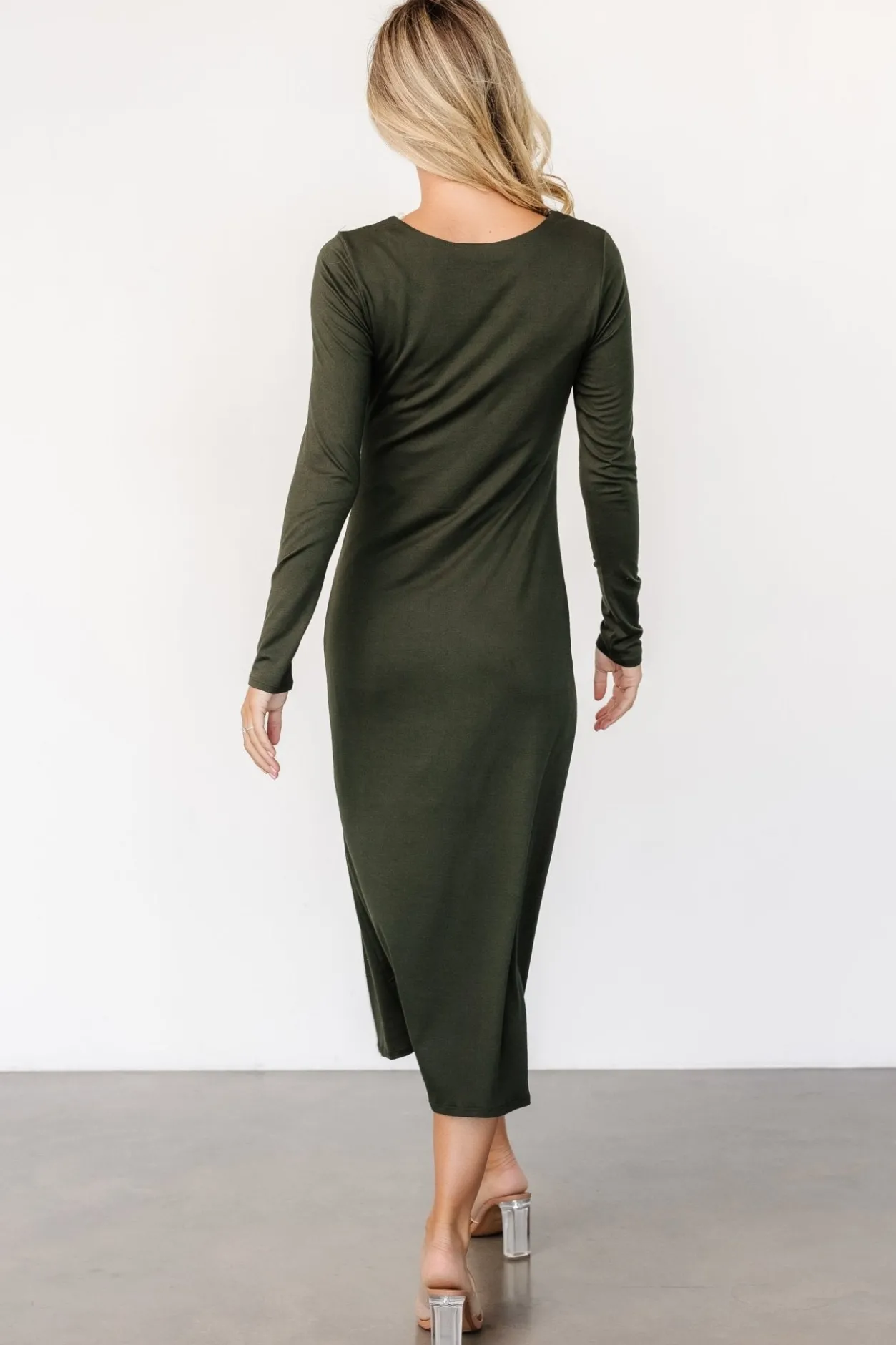 Discount Baltic Born Jaelyn Ruched Dress | Olive