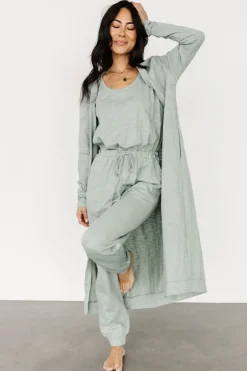 New Baltic Born Janae Jumpsuit + Cardigan Set | Sage