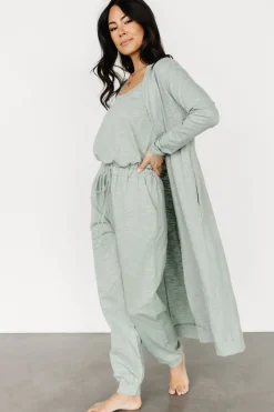 New Baltic Born Janae Jumpsuit + Cardigan Set | Sage