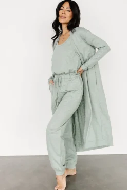 New Baltic Born Janae Jumpsuit + Cardigan Set | Sage