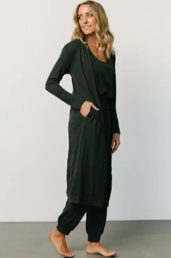Fashion Baltic Born Janae Jumpsuit + Cardigan Set | Dark Green DarkGreen