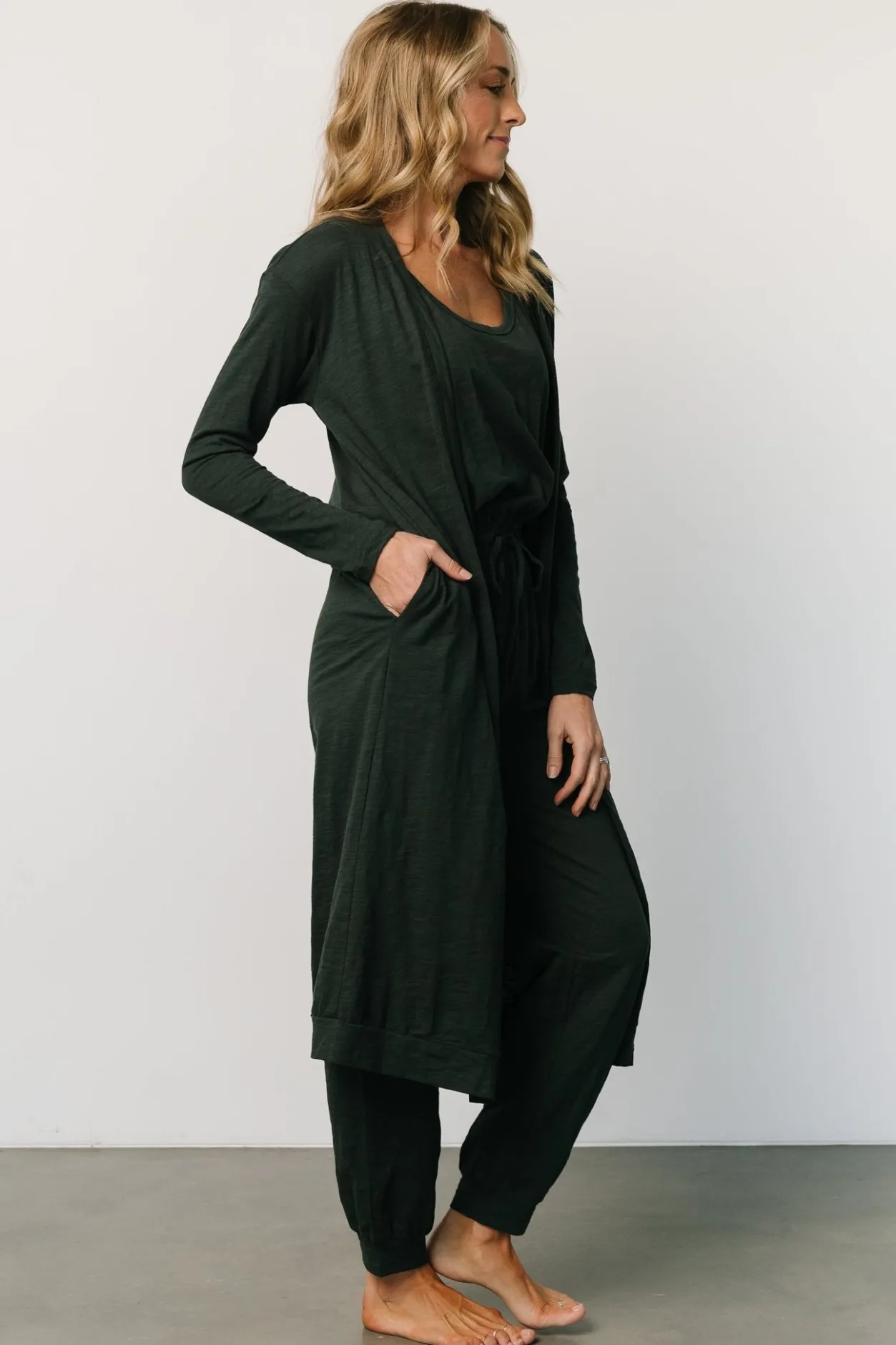 Fashion Baltic Born Janae Jumpsuit + Cardigan Set | Dark Green DarkGreen