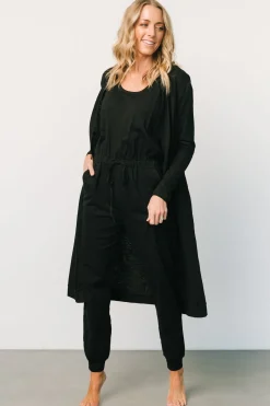 Outlet Baltic Born Janae Jumpsuit + Cardigan Set | Black