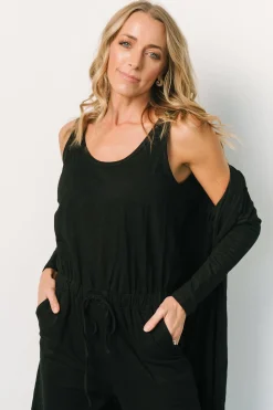 Outlet Baltic Born Janae Jumpsuit + Cardigan Set | Black