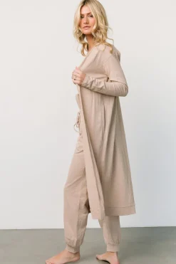 Best Baltic Born Janae Jumpsuit + Cardigan Set | Oatmeal