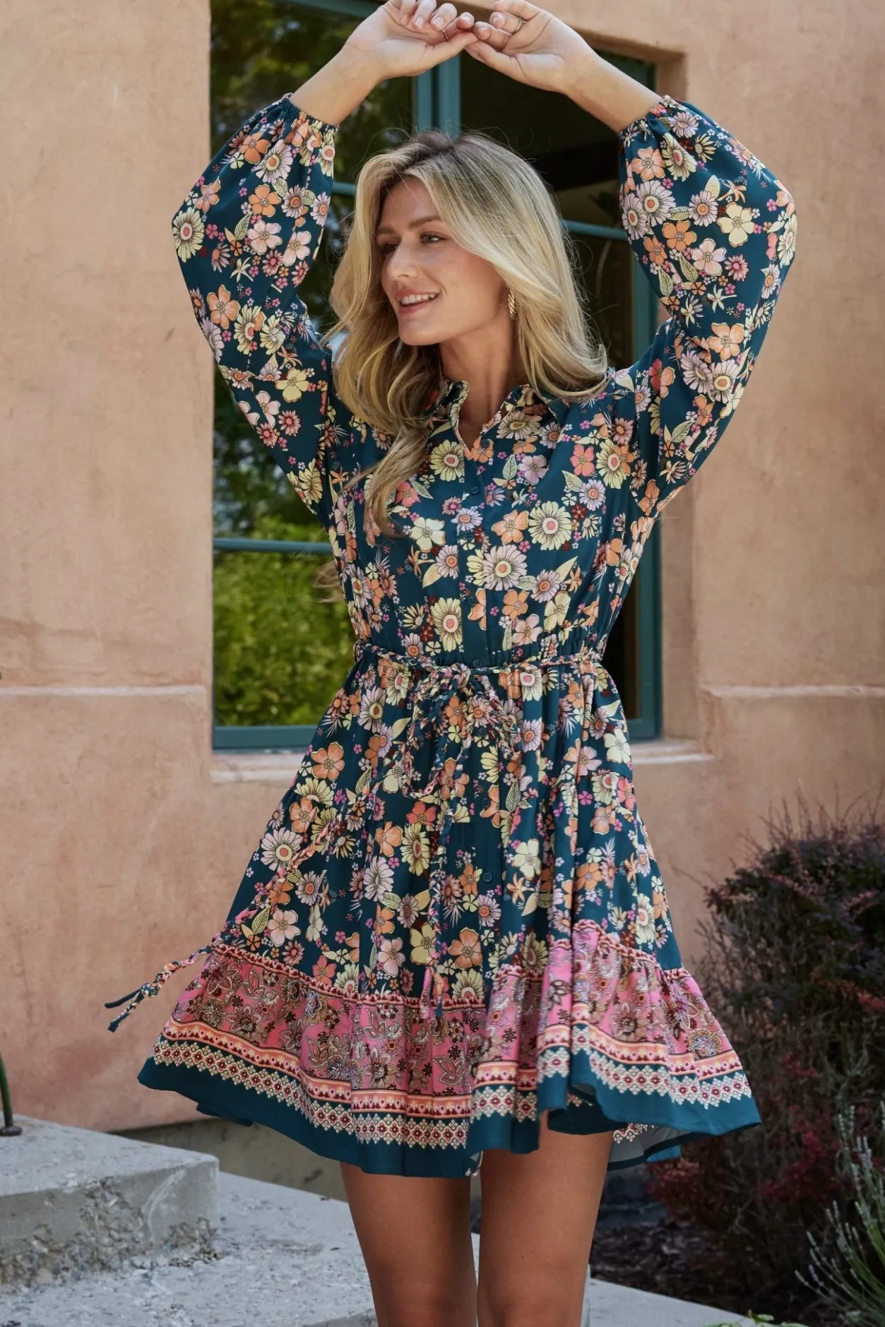 Discount Baltic Born Jane Short Dress | Jade Multi JadeMulti