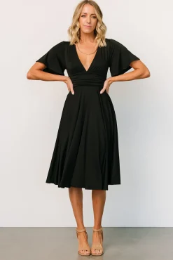 Sale Baltic Born Janette Midi Dress | Black