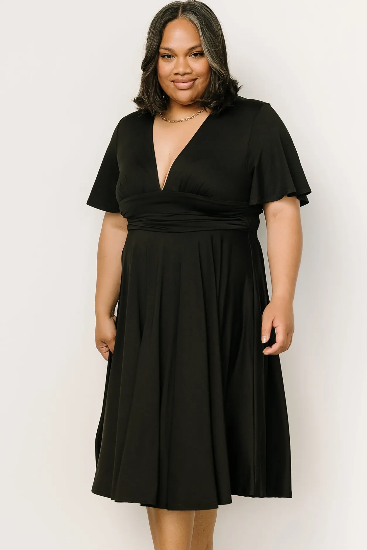 Sale Baltic Born Janette Midi Dress | Black