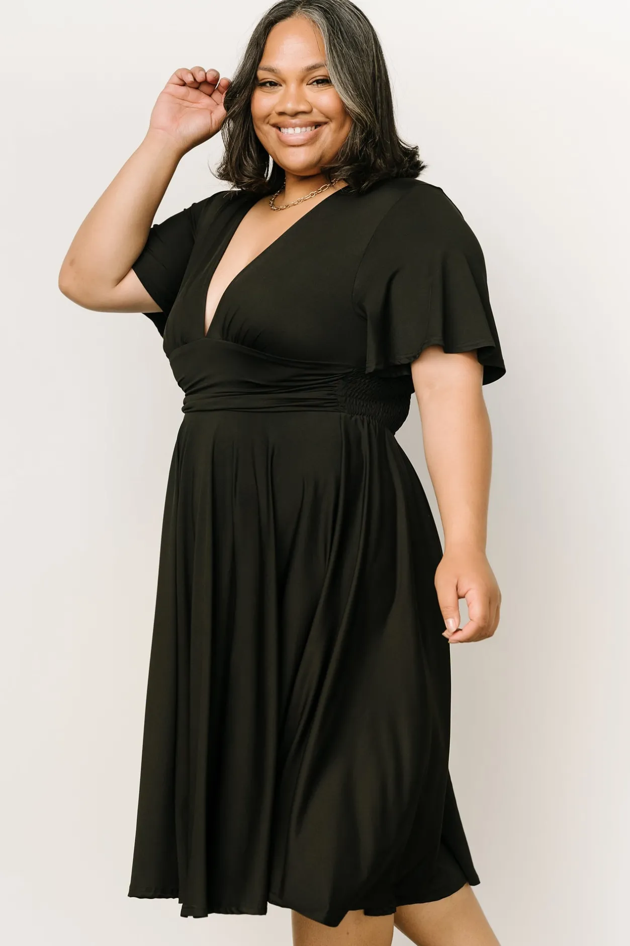Sale Baltic Born Janette Midi Dress | Black