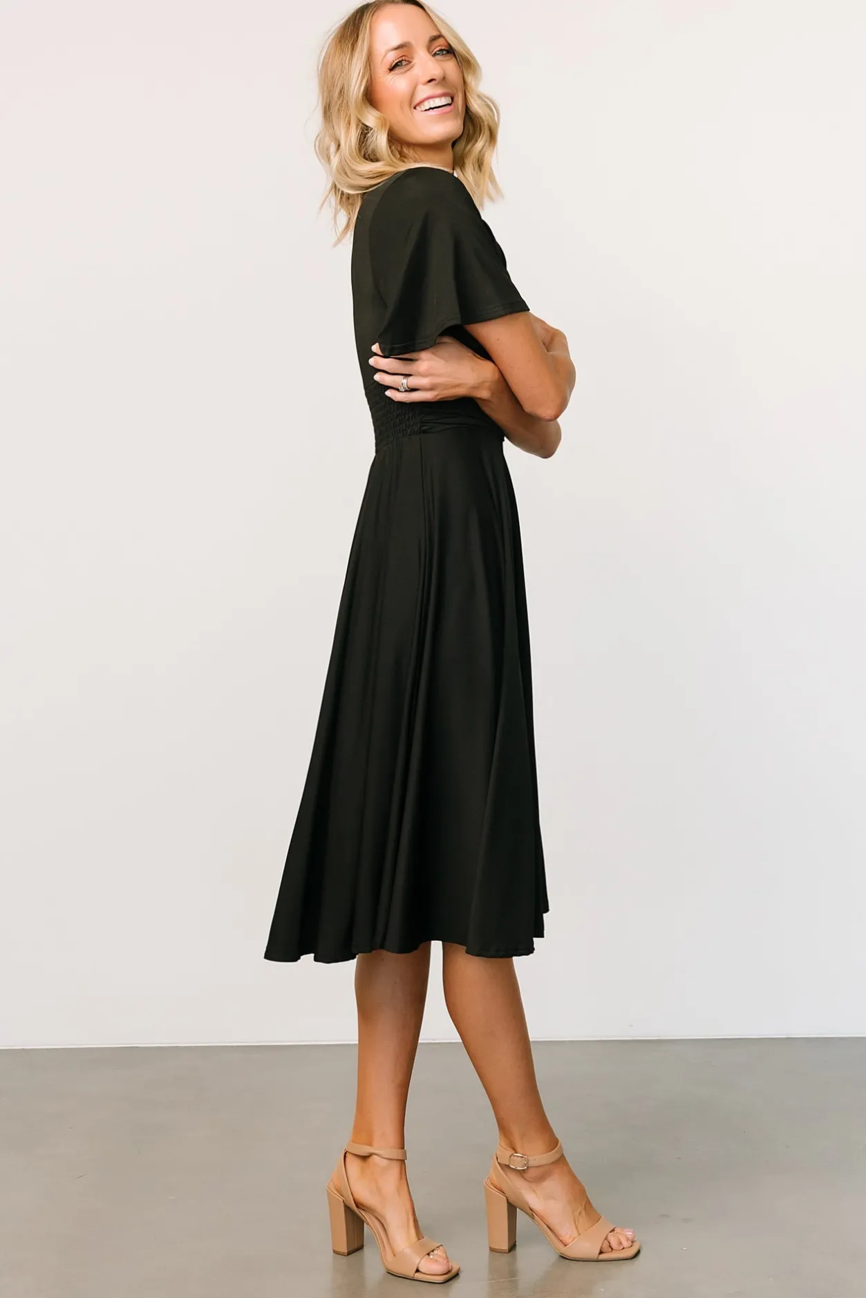 Sale Baltic Born Janette Midi Dress | Black