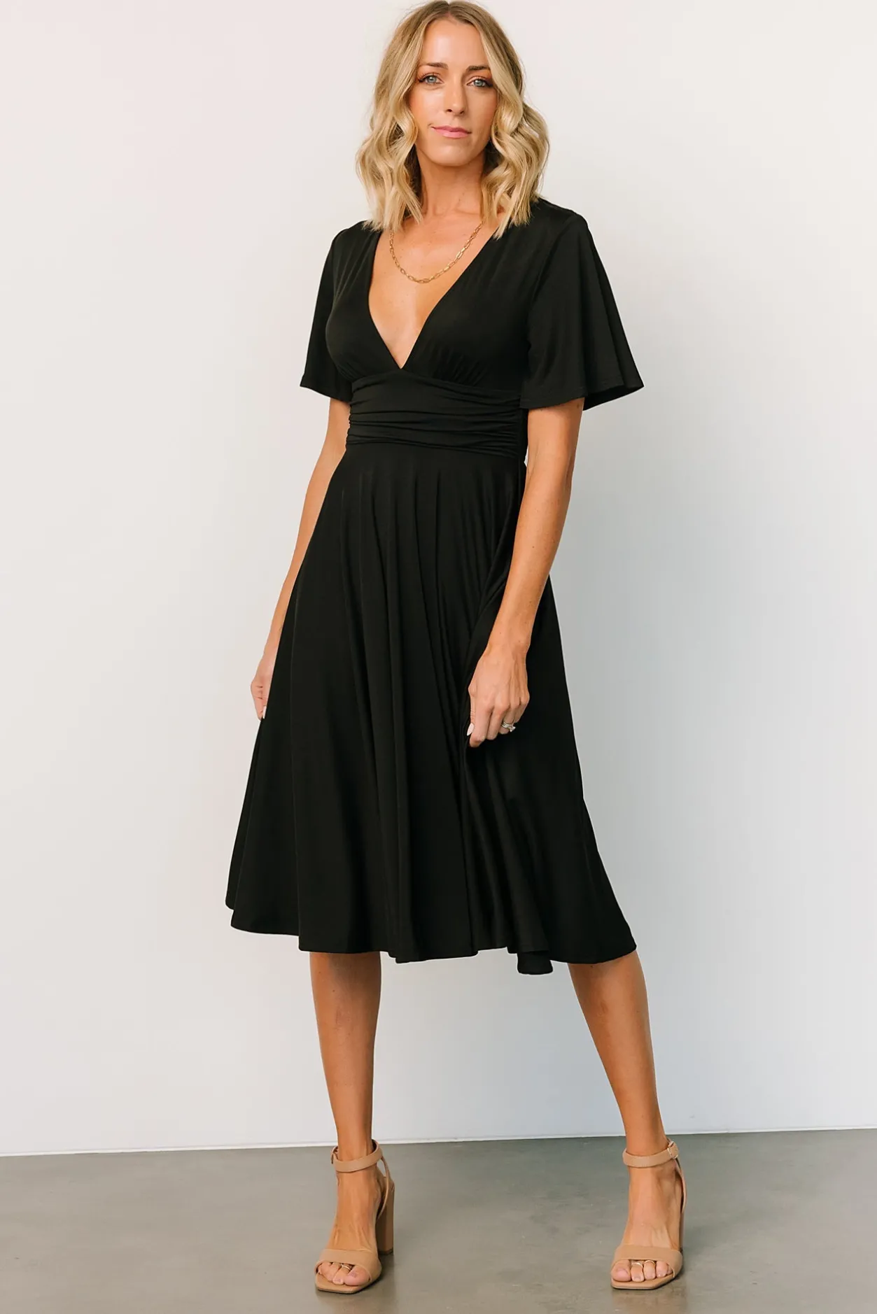 Sale Baltic Born Janette Midi Dress | Black