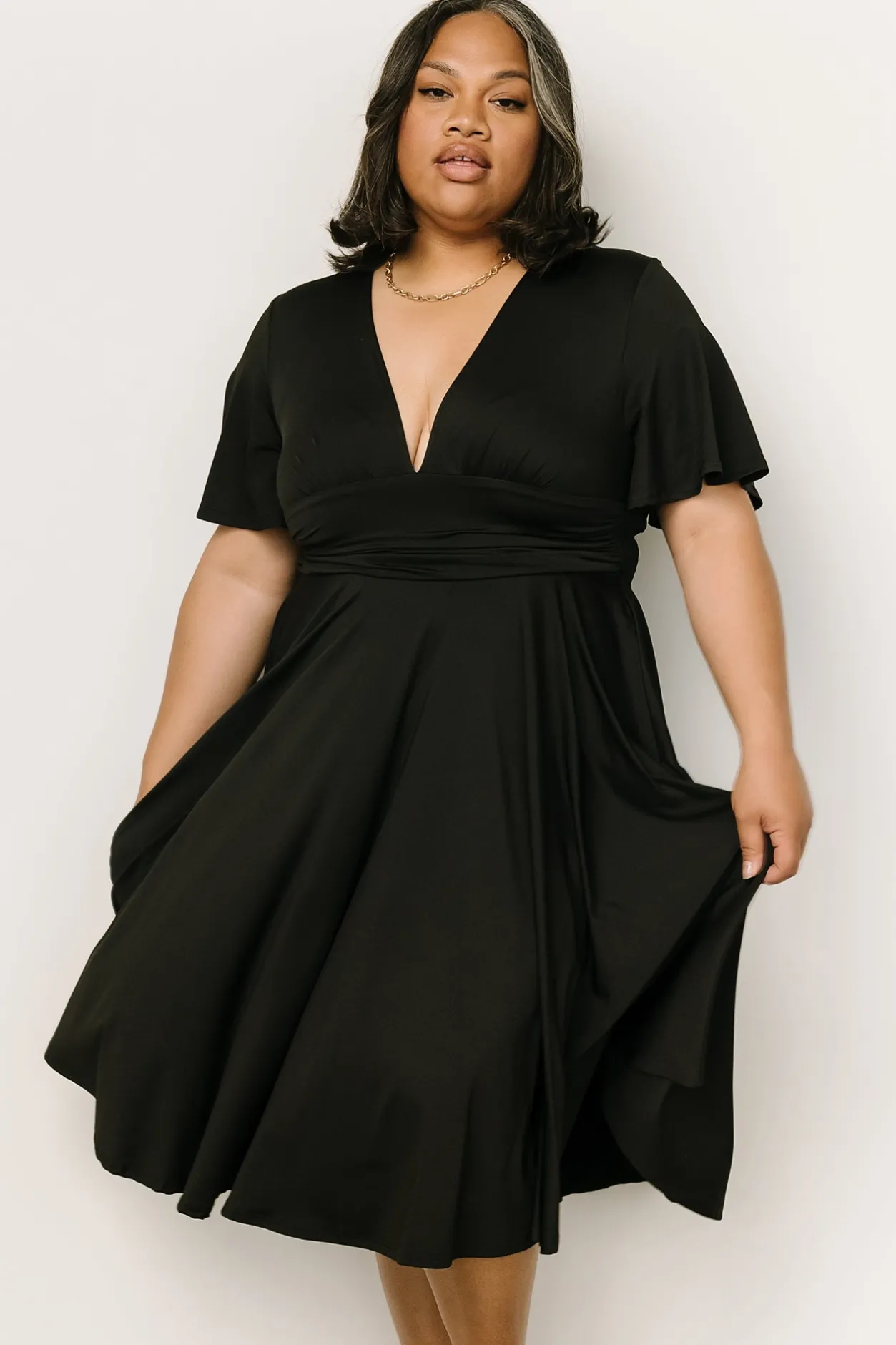 Sale Baltic Born Janette Midi Dress | Black