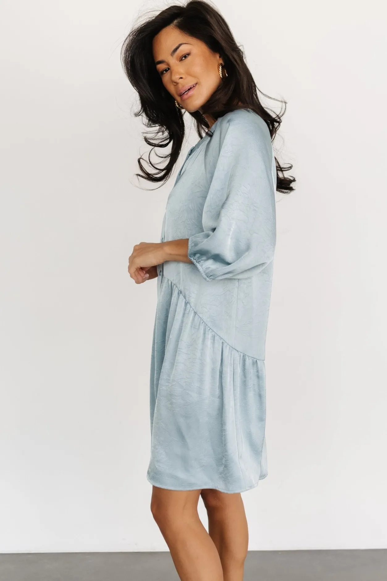 Discount Baltic Born Janice Button Dress | Blue