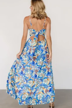 Discount Baltic Born Jannica Tie Back Maxi Dress | Blue Multi BlueMulti