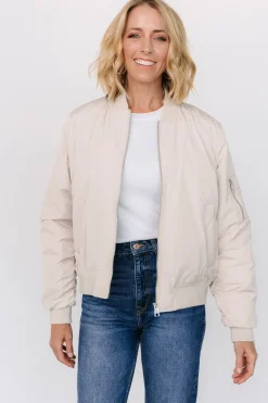 Best Baltic Born Jared Bomber Jacket | Oatmeal