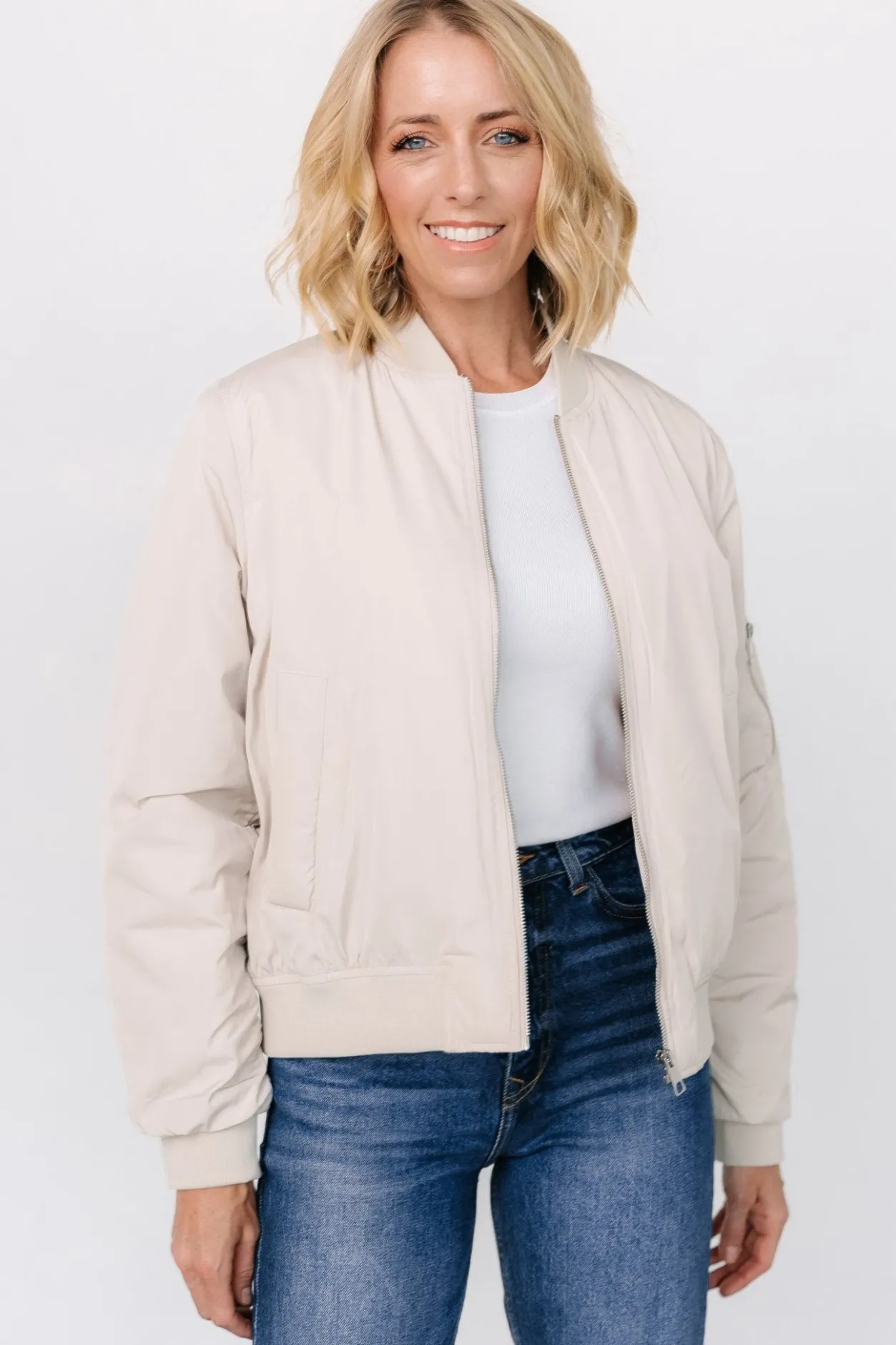 Best Baltic Born Jared Bomber Jacket | Oatmeal