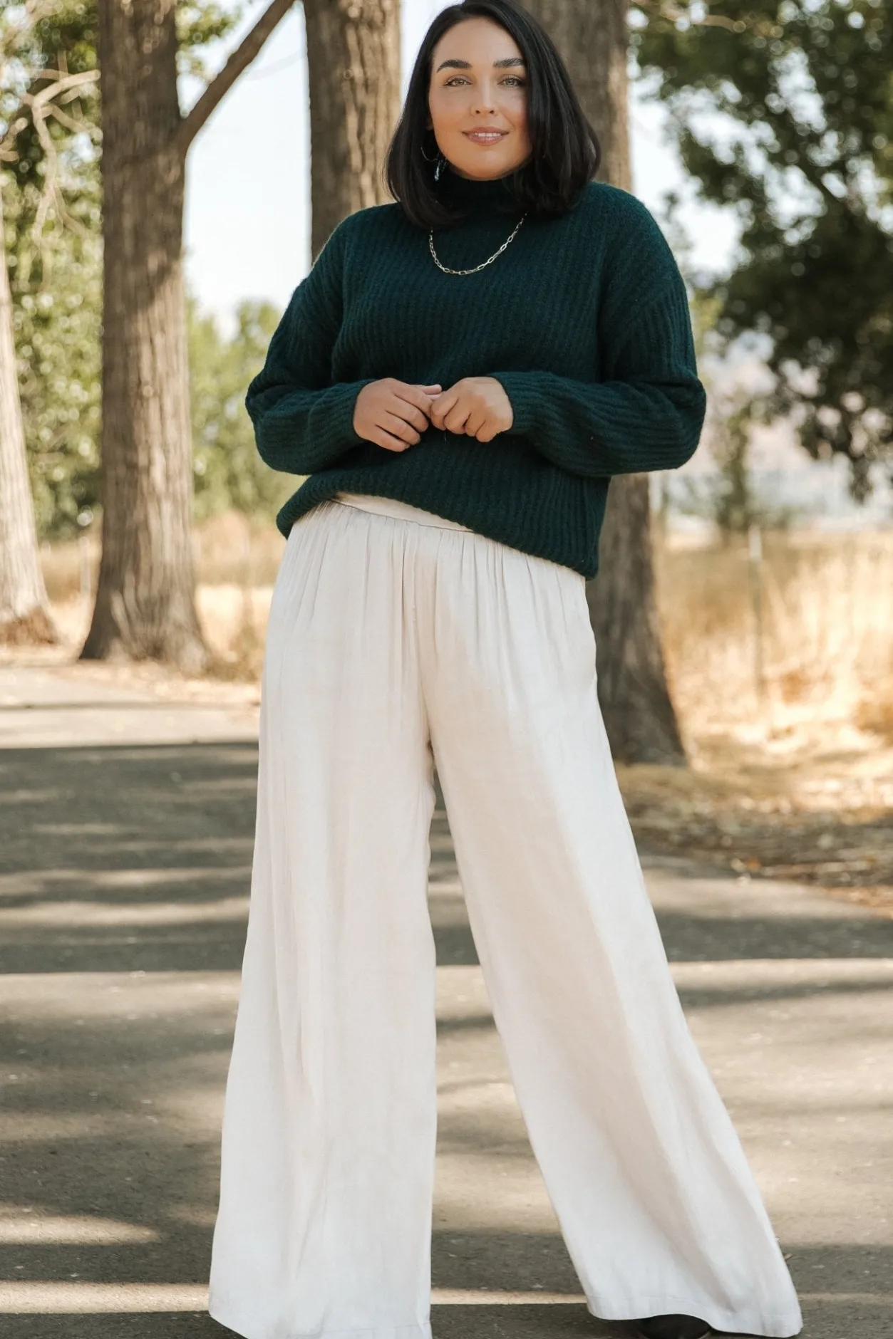 Discount Baltic Born Jayla Palazzo Satin Pant | Champagne