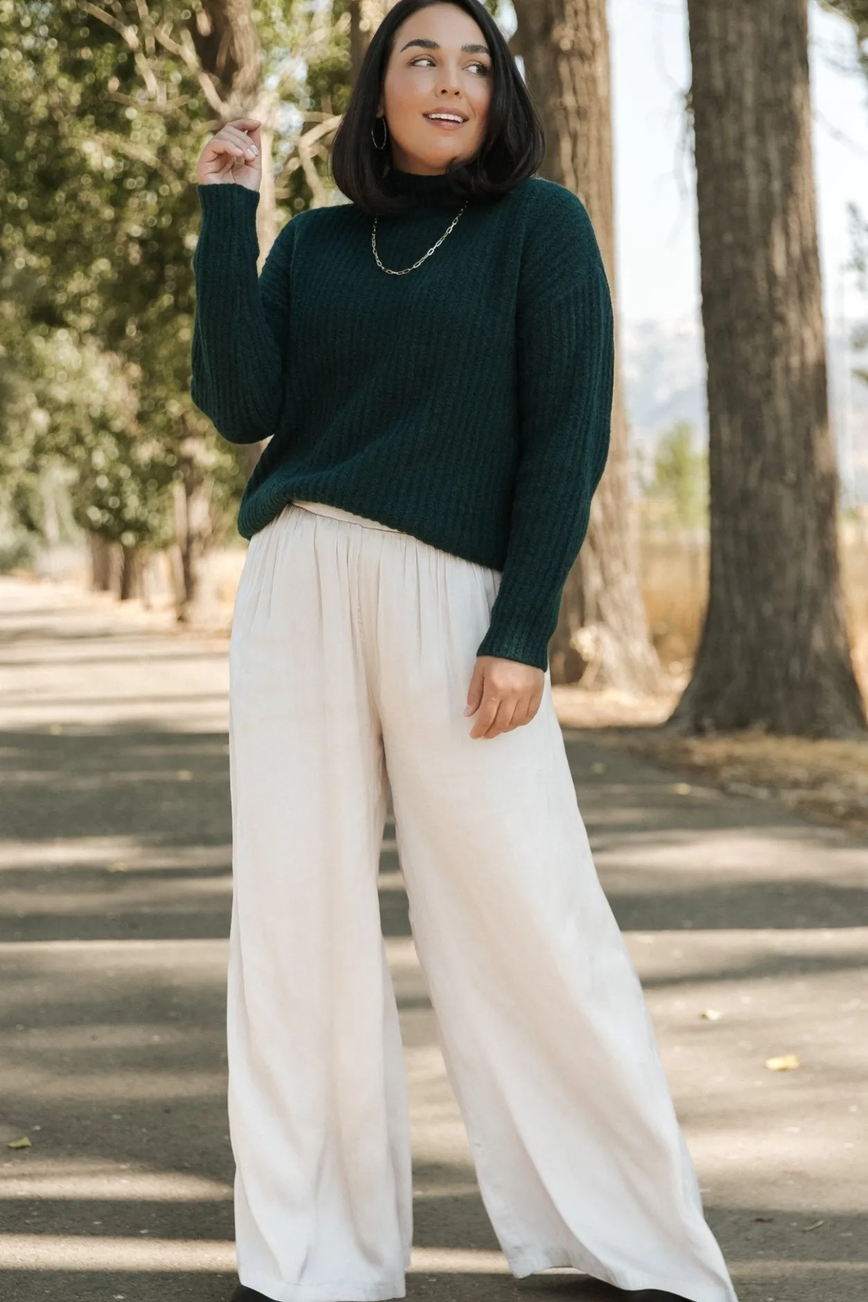 Discount Baltic Born Jayla Palazzo Satin Pant | Champagne
