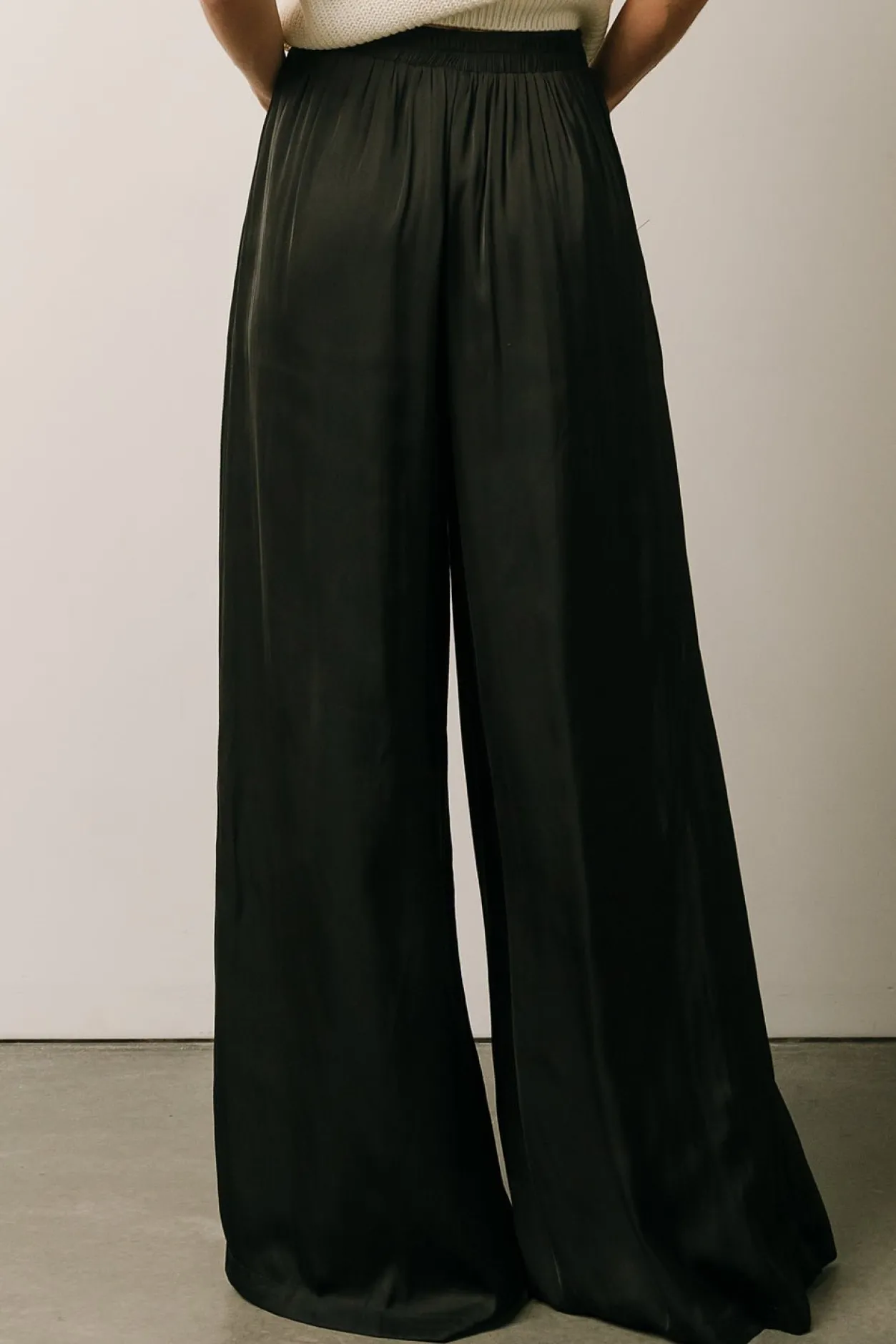 Best Baltic Born Jayla Palazzo Satin Pant | Black