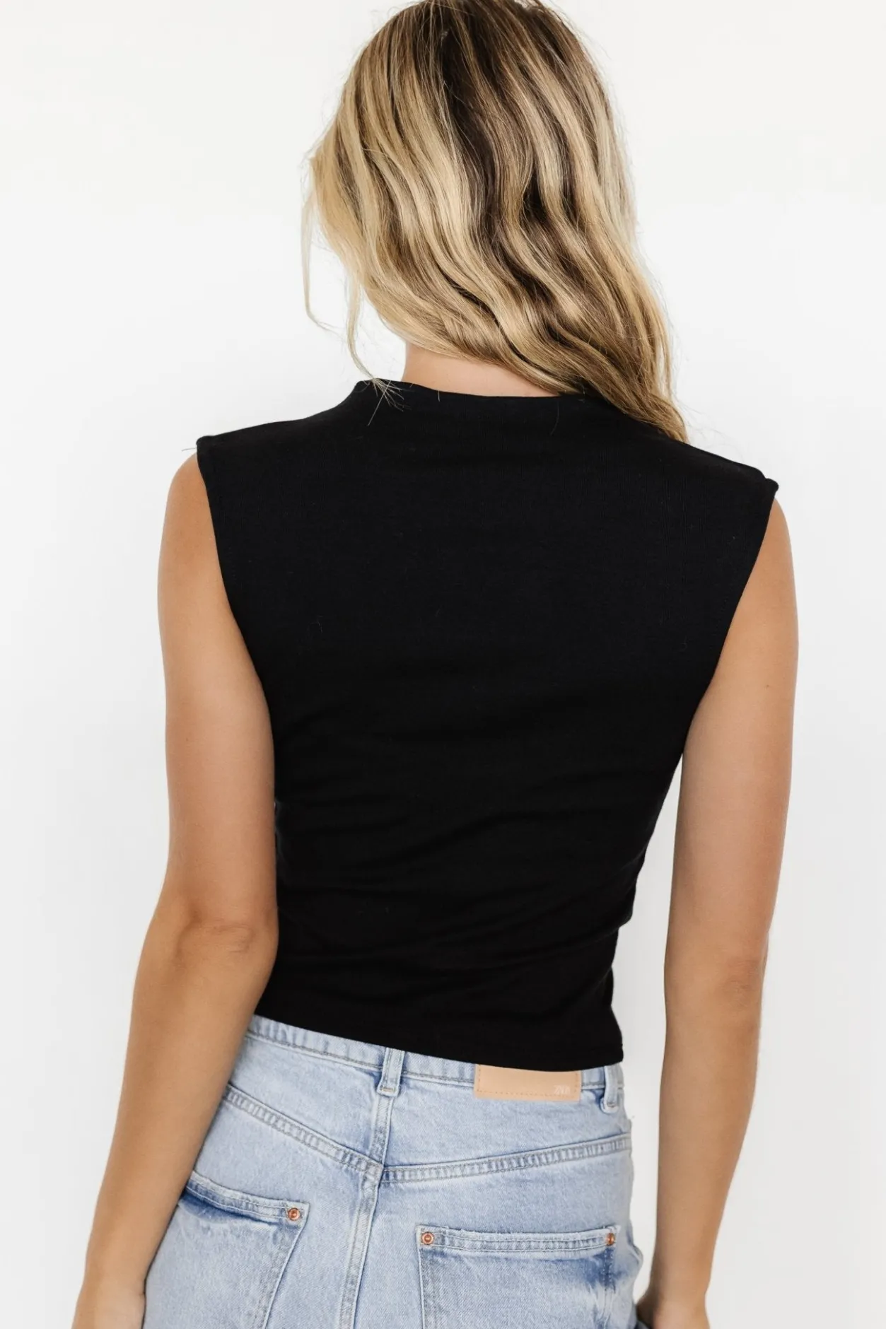 Hot Baltic Born Jean Sleeveless Top | Black