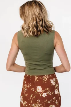Outlet Baltic Born Jean Sleeveless Top | Olive