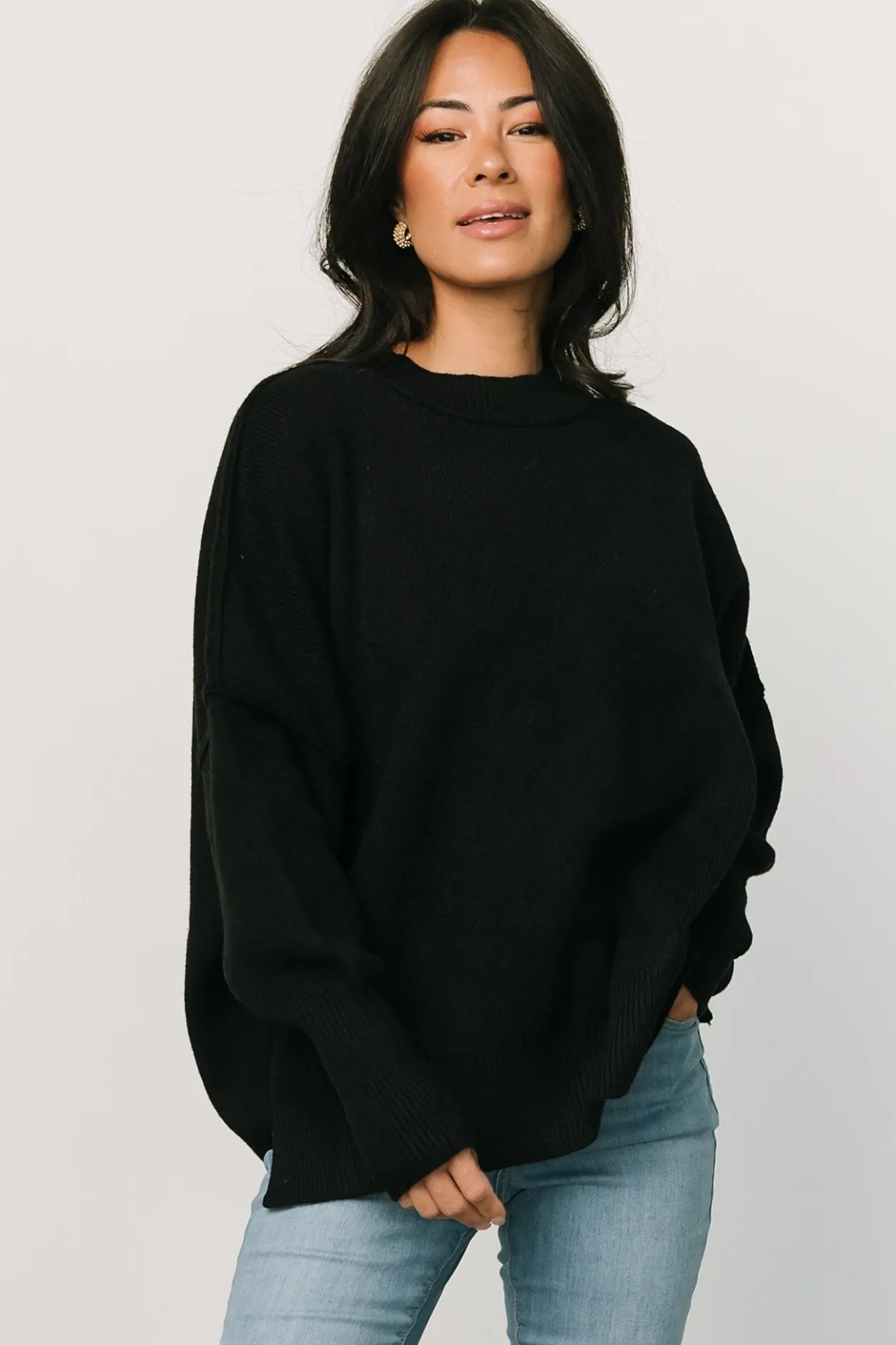 Clearance Baltic Born Jeremiah Knit Sweater | Black