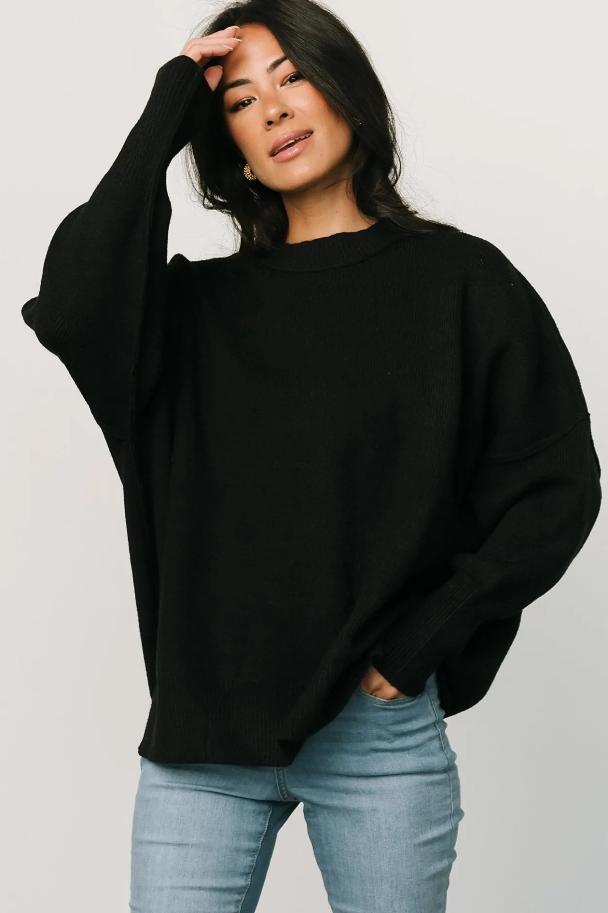 Clearance Baltic Born Jeremiah Knit Sweater | Black