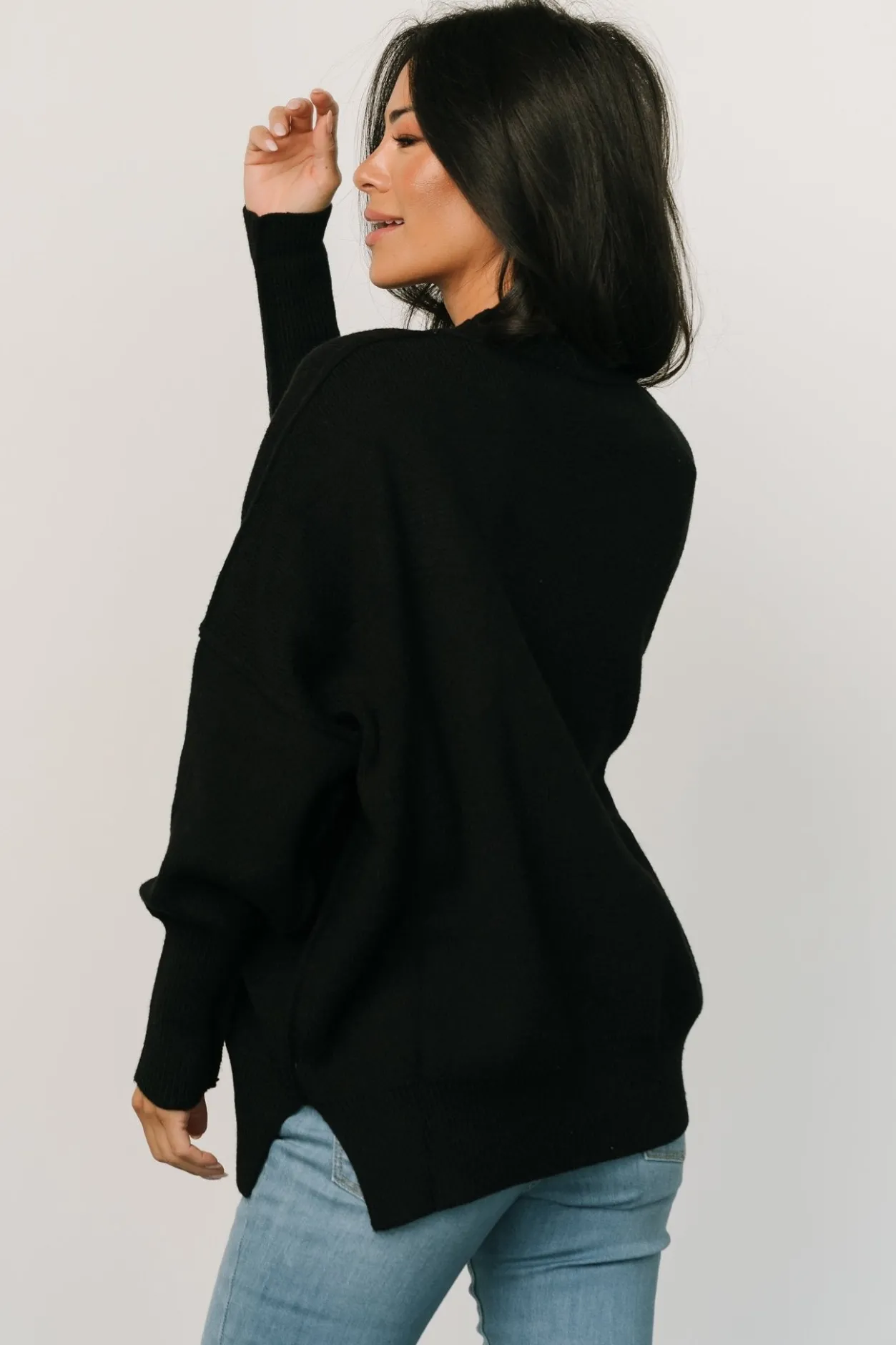 Clearance Baltic Born Jeremiah Knit Sweater | Black