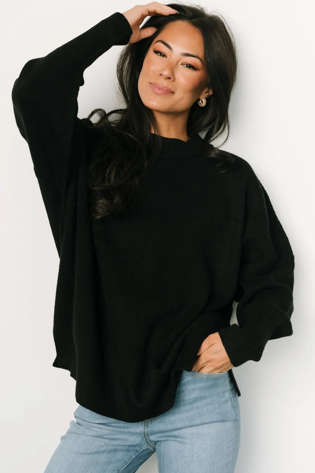 Clearance Baltic Born Jeremiah Knit Sweater | Black