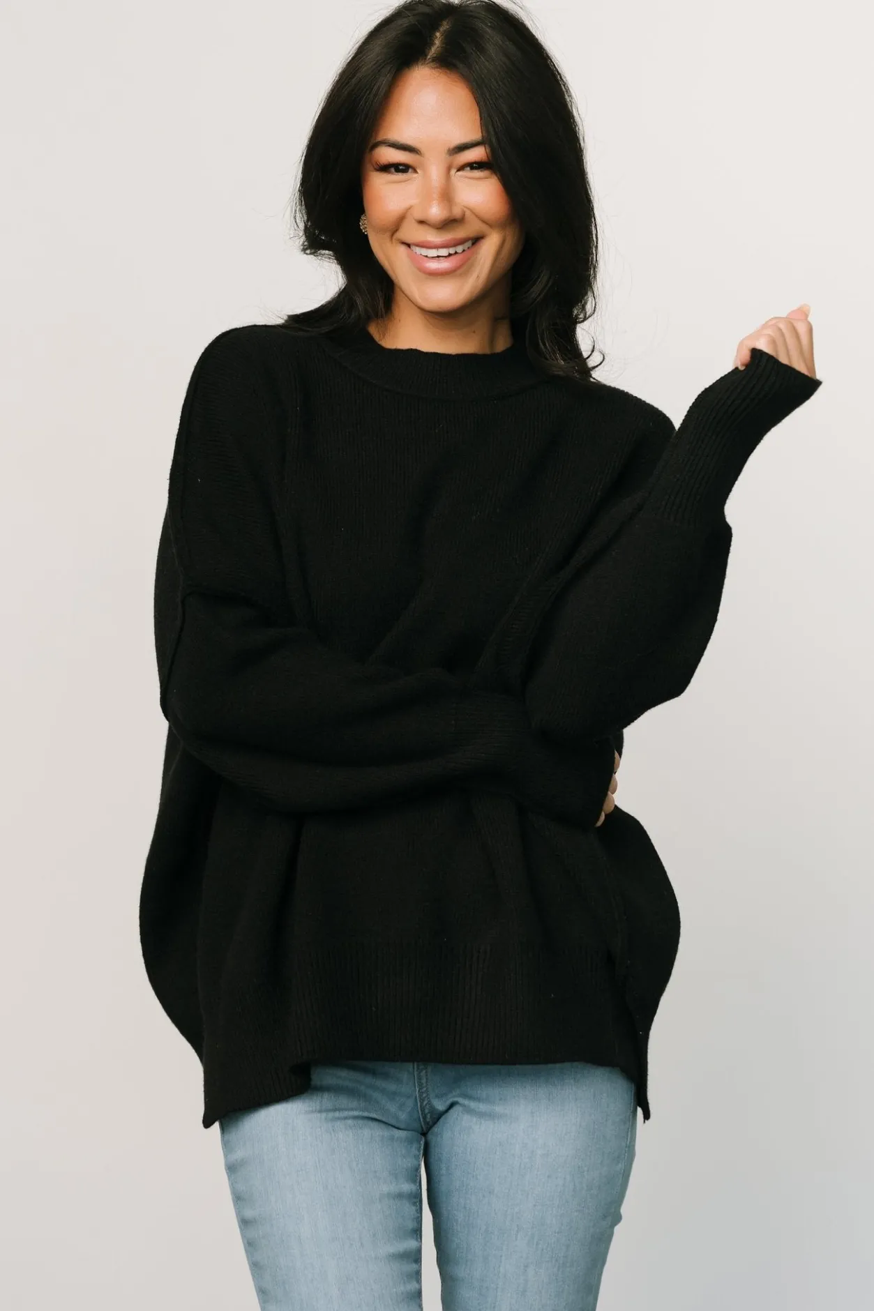 Clearance Baltic Born Jeremiah Knit Sweater | Black