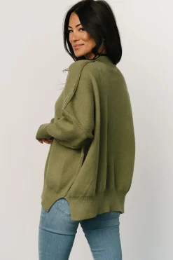 Hot Baltic Born Jeremiah Knit Sweater | Olive