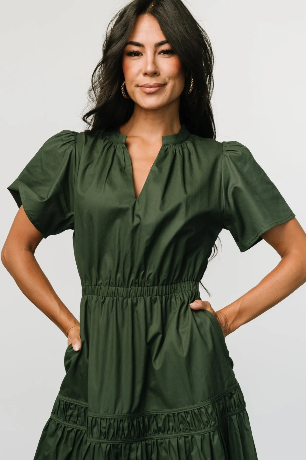 Discount Baltic Born Jerrah Midi Dress | Deep Green DeepGreen