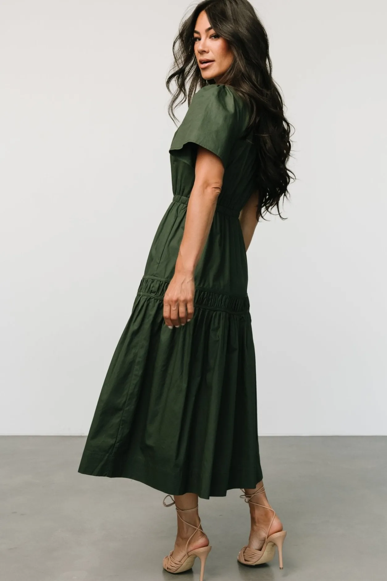 Discount Baltic Born Jerrah Midi Dress | Deep Green DeepGreen