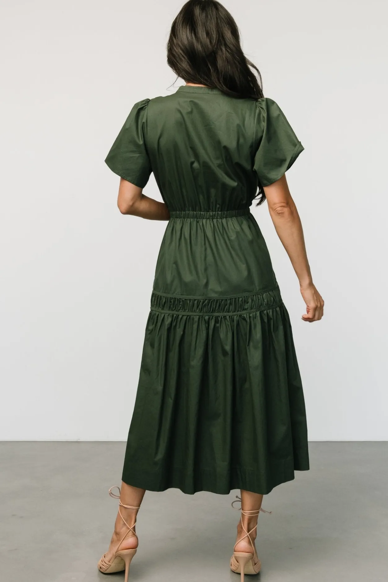 Discount Baltic Born Jerrah Midi Dress | Deep Green DeepGreen