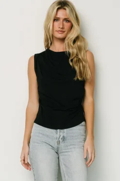 Clearance Baltic Born Jia Ruched Tank Top | Black